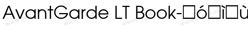 AvantGarde LT Book字体转换